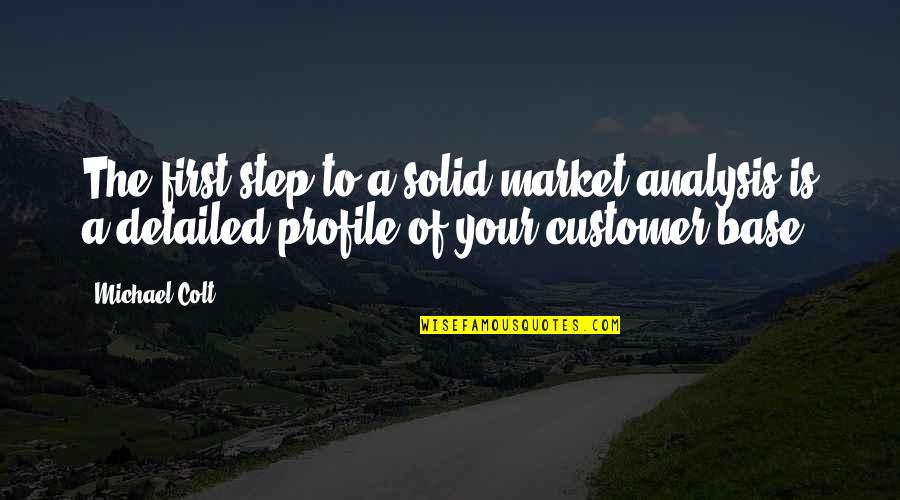 Detailed Quotes By Michael Colt: The first step to a solid market analysis Detailed Quotes By Michael Colt: The first step to a solid market analysis