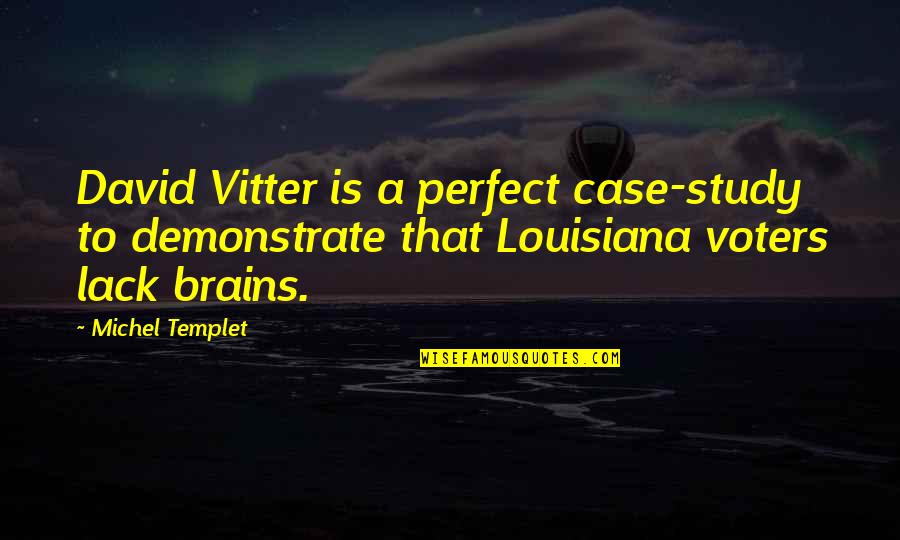 Detaliile Sau Quotes By Michel Templet: David Vitter is a perfect case-study to demonstrate