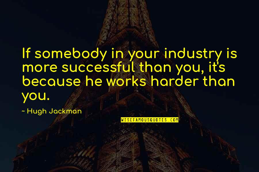 Determination For Students Quotes By Hugh Jackman: If somebody in your industry is more successful