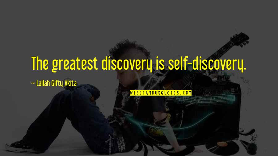 Determination Love Quotes By Lailah Gifty Akita: The greatest discovery is self-discovery.