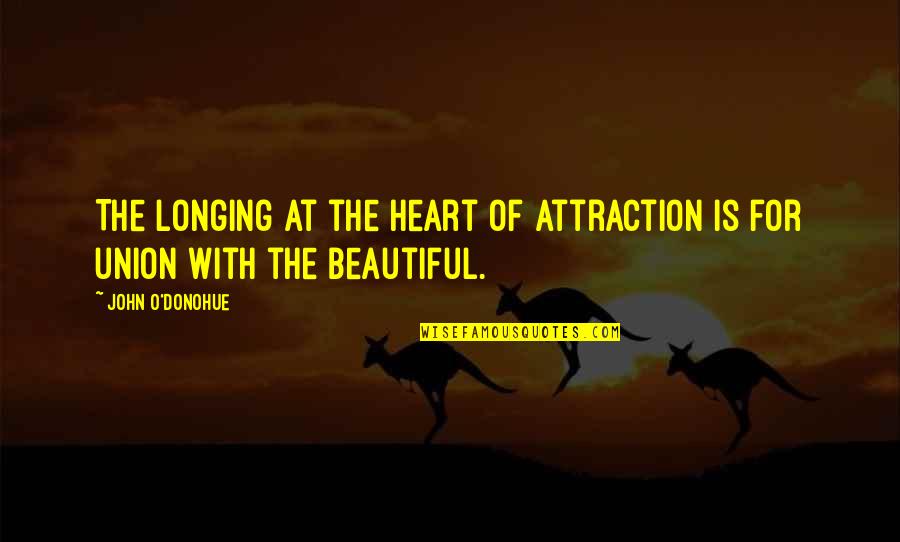 Deterring Rabbits Quotes By John O'Donohue: The longing at the heart of attraction is