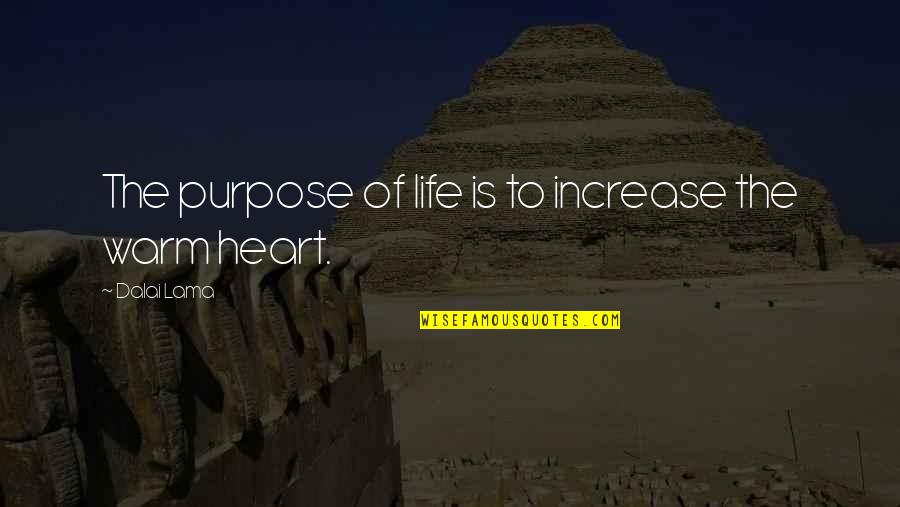 Detestor Quotes By Dalai Lama: The purpose of life is to increase the