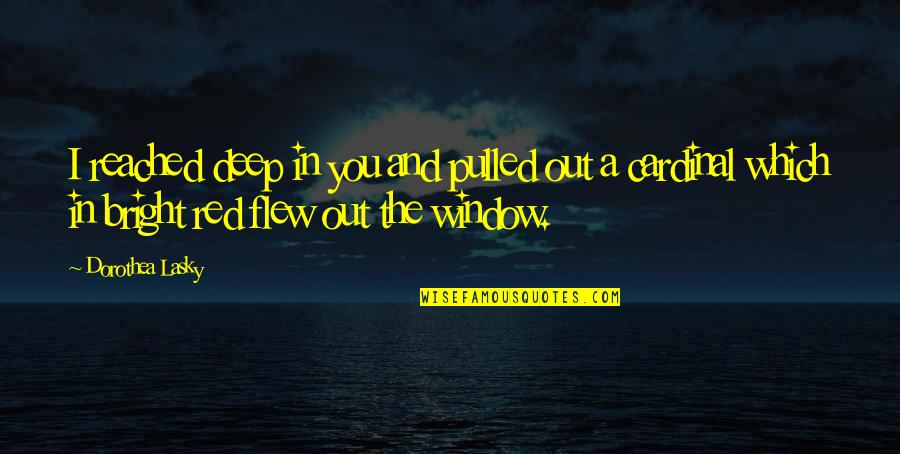 Detorakis Quotes By Dorothea Lasky: I reached deep in you and pulled out Detorakis Quotes By Dorothea Lasky: I reached deep in you and pulled out