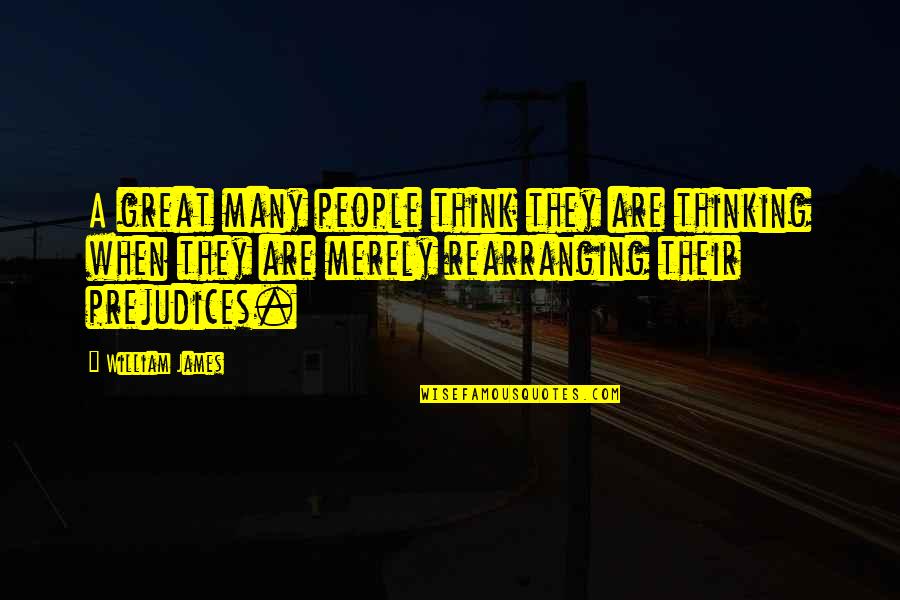 Detorie Pinot Quotes By William James: A great many people think they are thinking