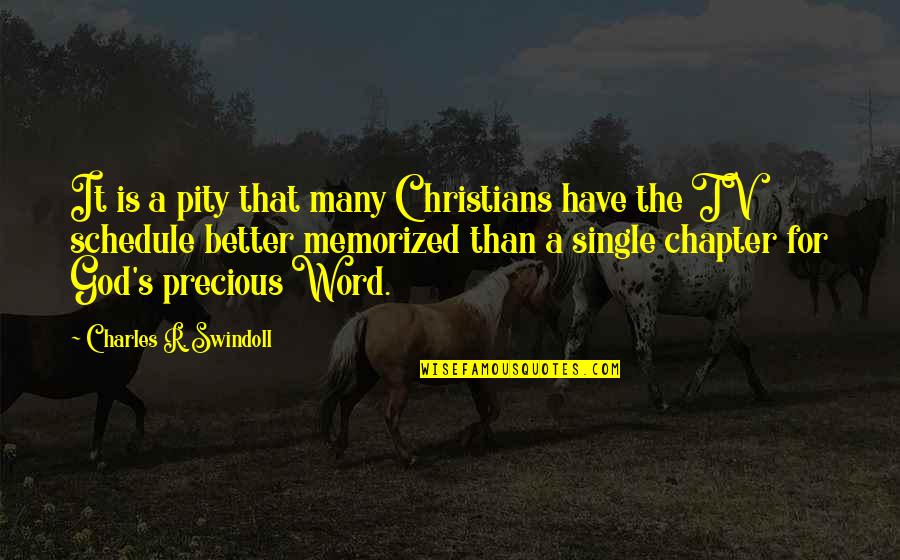 Detoxed Quotes By Charles R. Swindoll: It is a pity that many Christians have