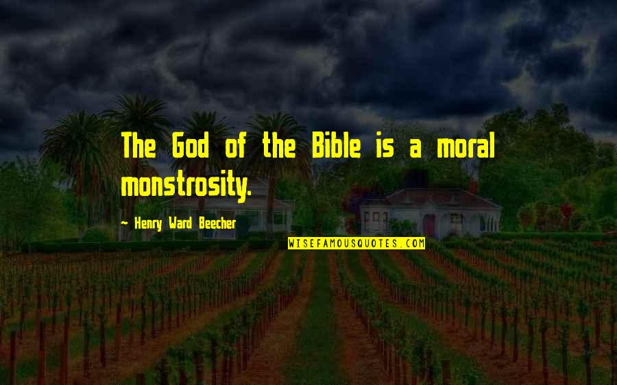 Detoxify Xxtra Quotes By Henry Ward Beecher: The God of the Bible is a moral Detoxify Xxtra Quotes By Henry Ward Beecher: The God of the Bible is a moral