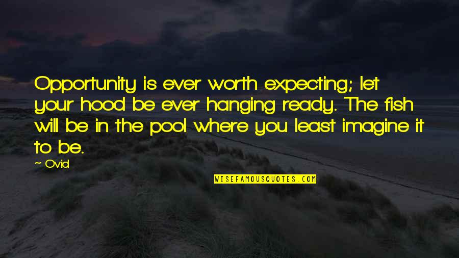 Devdiscourse Quotes By Ovid: Opportunity is ever worth expecting; let your hood