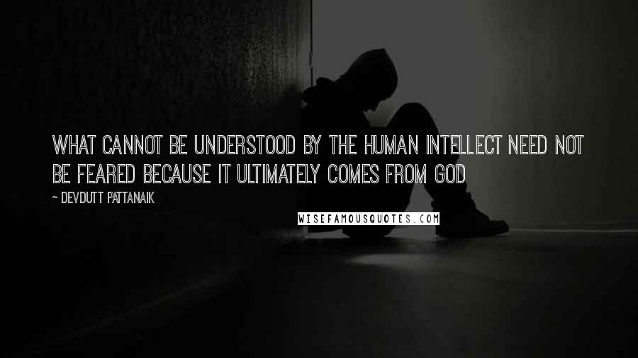 Devdutt Pattanaik quotes: What cannot be understood by the human intellect need not be feared because it ultimately comes from God Devdutt Pattanaik quotes: What cannot be understood by the human intellect need not be feared because it ultimately comes from God