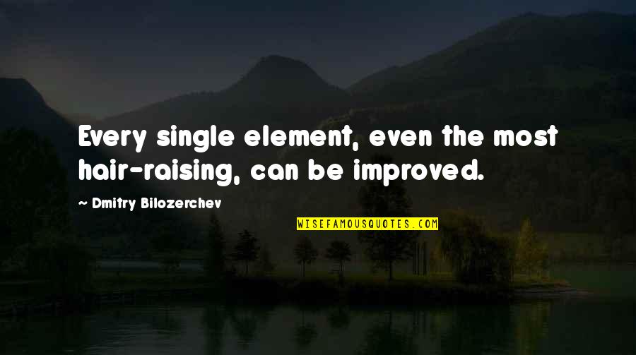 Devlete Karsizozler Quotes By Dmitry Bilozerchev: Every single element, even the most hair-raising, can Devlete Karsizozler Quotes By Dmitry Bilozerchev: Every single element, even the most hair-raising, can