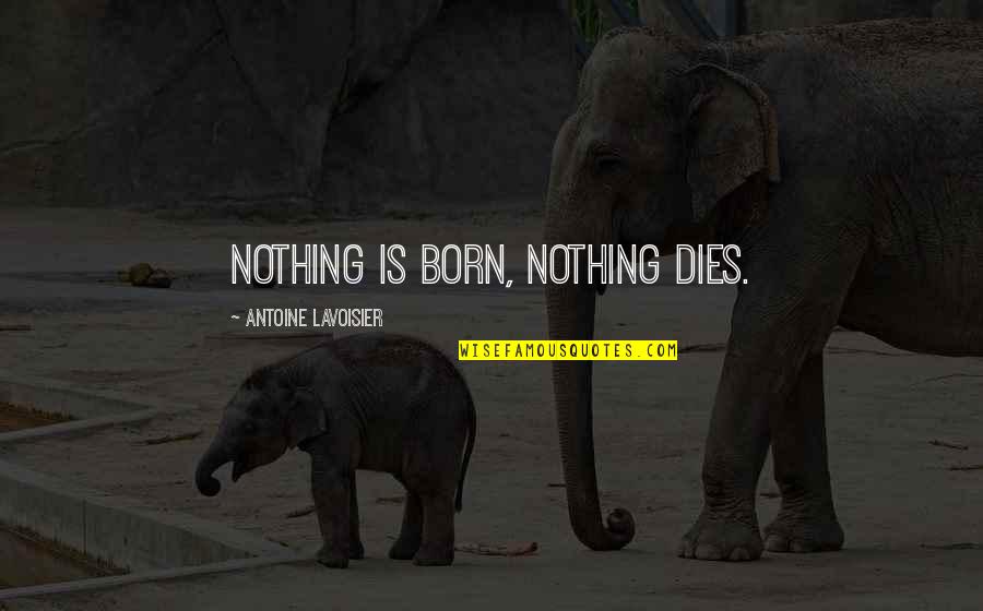 Devushki Golie Quotes By Antoine Lavoisier: Nothing is born, nothing dies.