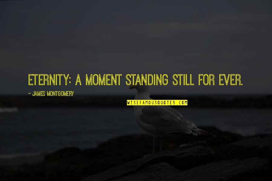 Dewarren Watkins Quotes By James Montgomery: Eternity: a moment standing still for ever. Dewarren Watkins Quotes By James Montgomery: Eternity: a moment standing still for ever.