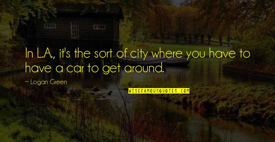 Dexatrim Quotes By Logan Green: In L.A., it's the sort of city where