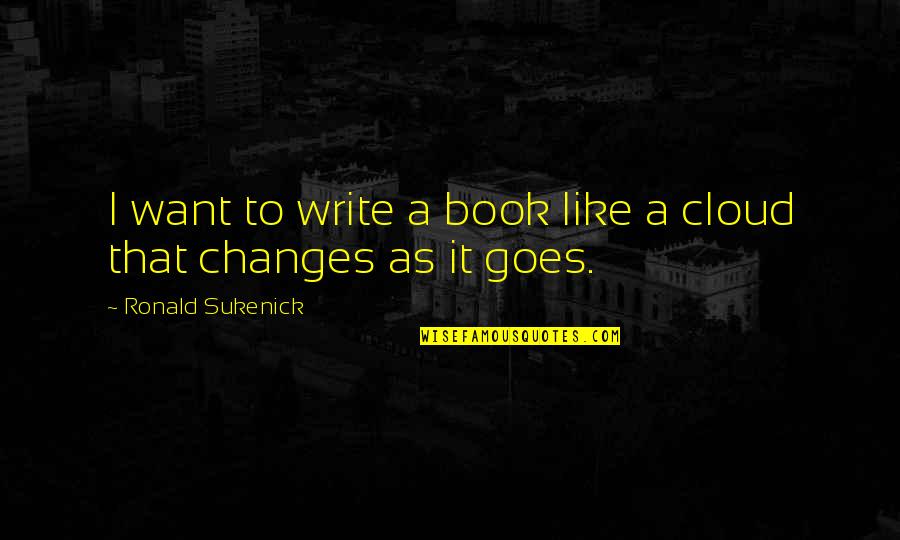 Dexterous Prayer Quotes By Ronald Sukenick: I want to write a book like a