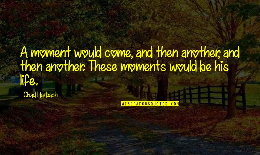 Dezso By Sara Quotes By Chad Harbach: A moment would come, and then another, and