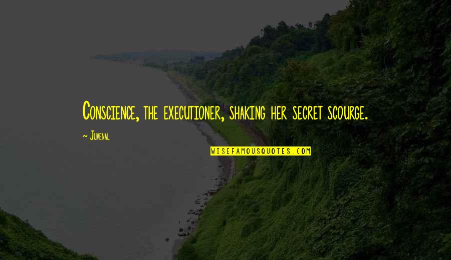 Dgapr Quotes By Juvenal: Conscience, the executioner, shaking her secret scourge.