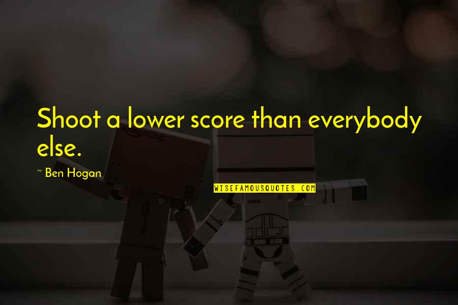 Dhahran Weather Quotes By Ben Hogan: Shoot a lower score than everybody else. Dhahran Weather Quotes By Ben Hogan: Shoot a lower score than everybody else.