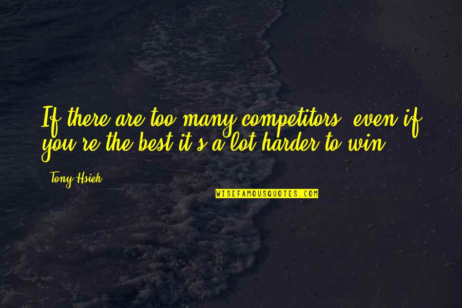 Dharma Shastra Quotes By Tony Hsieh: If there are too many competitors, even if