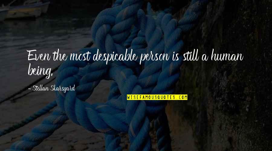 Di Importante Quotes By Stellan Skarsgard: Even the most despicable person is still a Di Importante Quotes By Stellan Skarsgard: Even the most despicable person is still a