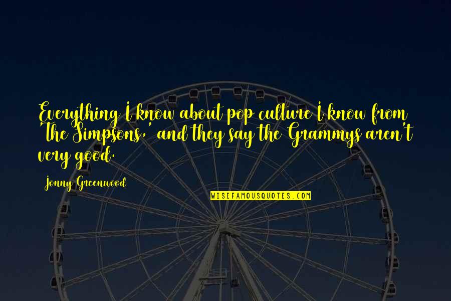 Di Ko Maintindihan Quotes By Jonny Greenwood: Everything I know about pop culture I know