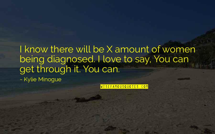 Diagnosed Quotes By Kylie Minogue: I know there will be X amount of