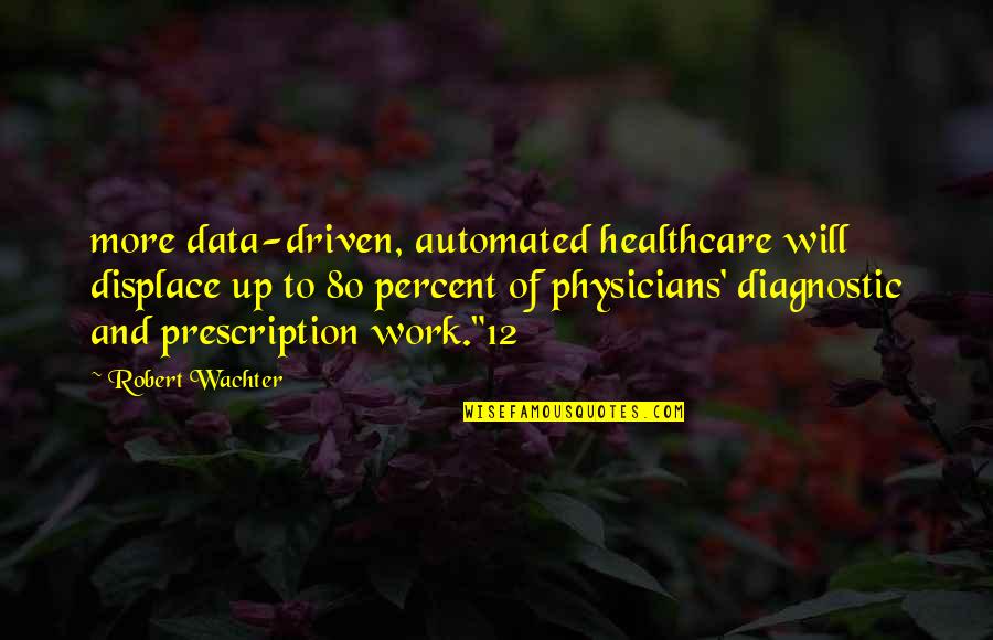 Diagnostic Quotes By Robert Wachter: more data-driven, automated healthcare will displace up to Diagnostic Quotes By Robert Wachter: more data-driven, automated healthcare will displace up to
