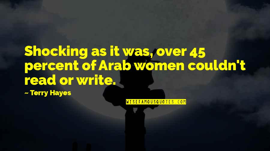 Dialogue The Carmelites Quotes By Terry Hayes: Shocking as it was, over 45 percent of