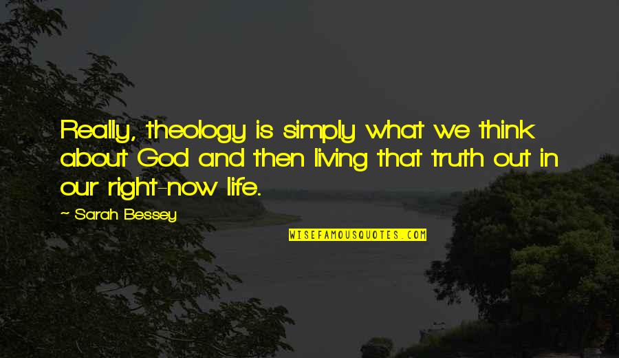 Diane Rehm Quotes By Sarah Bessey: Really, theology is simply what we think about