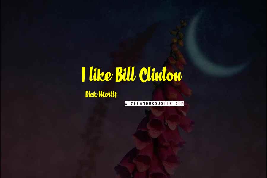 Dick Morris quotes: I like Bill Clinton.