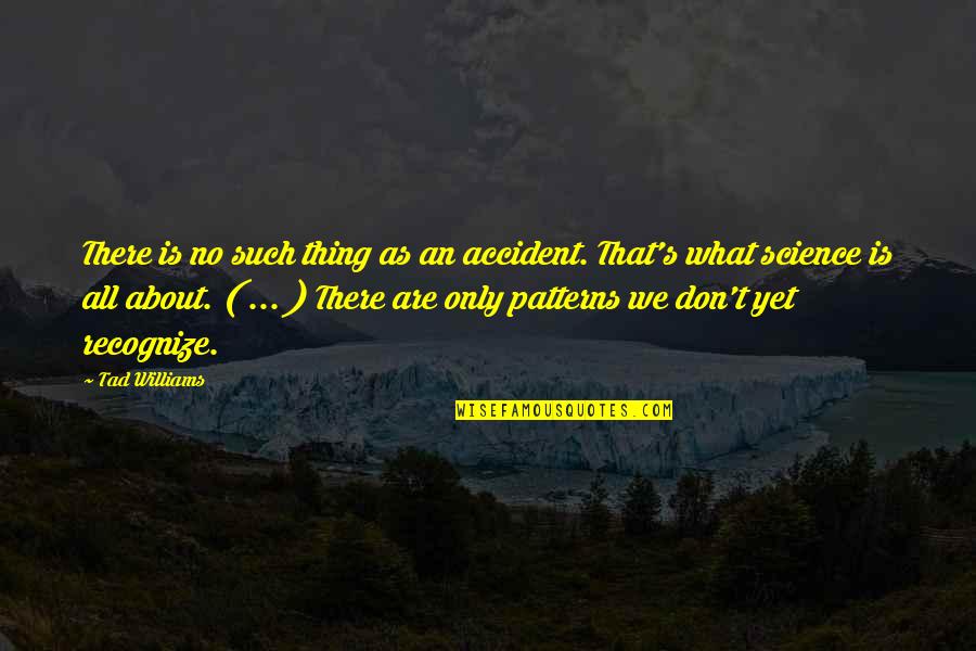 Dicunt Quotes By Tad Williams: There is no such thing as an accident.