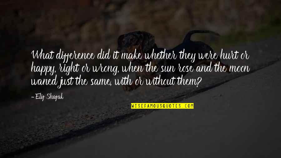 Did It Hurt Quotes By Elif Shafak: What difference did it make whether they were