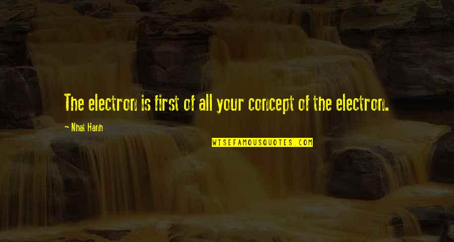 Diddy Dirty Quotes By Nhat Hanh: The electron is first of all your concept