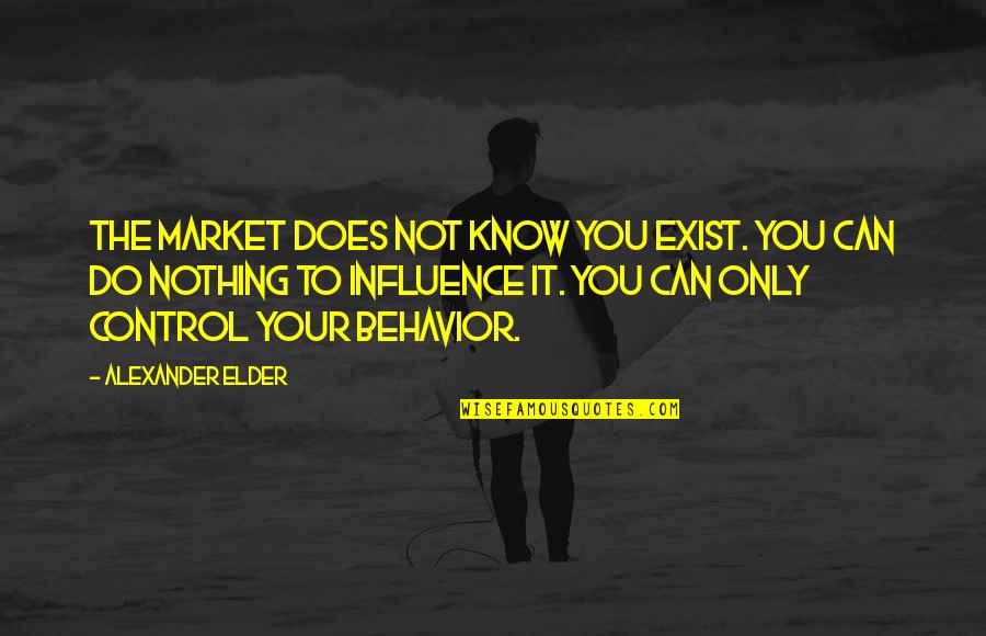 Didonatos Magical Holiday Quotes By Alexander Elder: The market does not know you exist. You