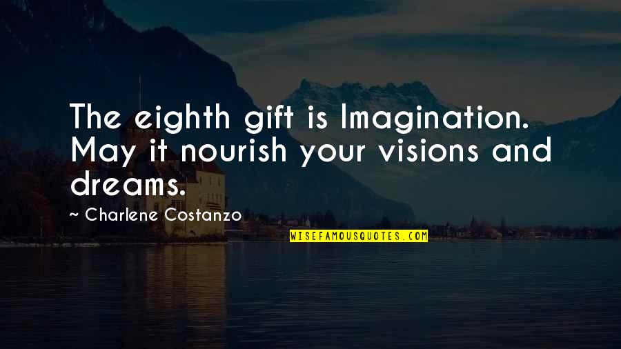 Didot Quotes By Charlene Costanzo: The eighth gift is Imagination. May it nourish
