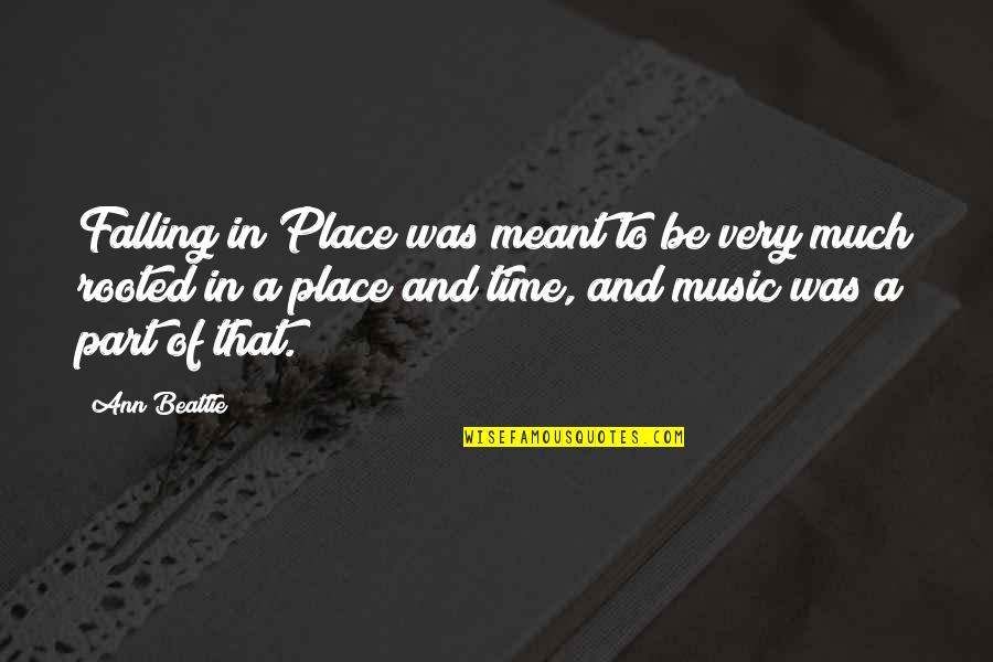 Didusch Museum Quotes By Ann Beattie: Falling in Place was meant to be very Didusch Museum Quotes By Ann Beattie: Falling in Place was meant to be very