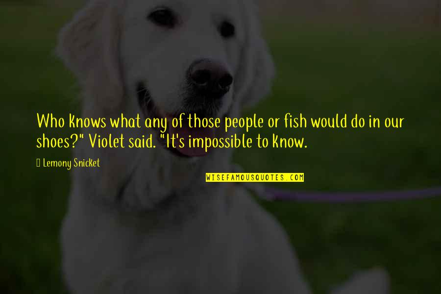 Dieguitos Quotes By Lemony Snicket: Who knows what any of those people or