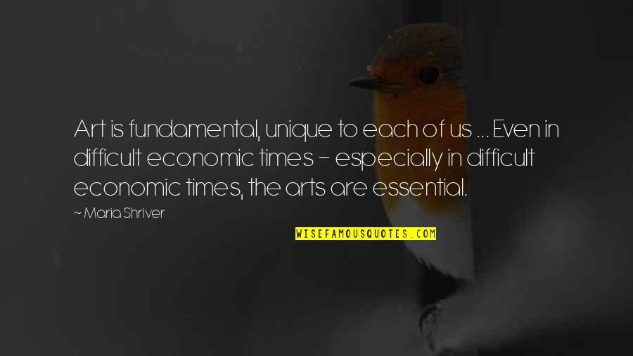 Diem's Quotes By Maria Shriver: Art is fundamental, unique to each of us Diem's Quotes By Maria Shriver: Art is fundamental, unique to each of us