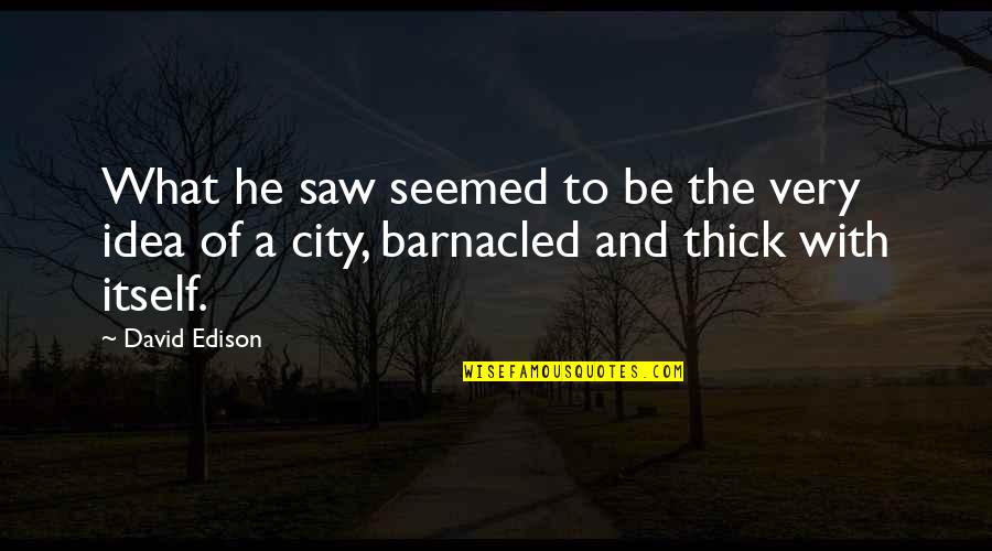 Dieordiy2 Quotes By David Edison: What he saw seemed to be the very