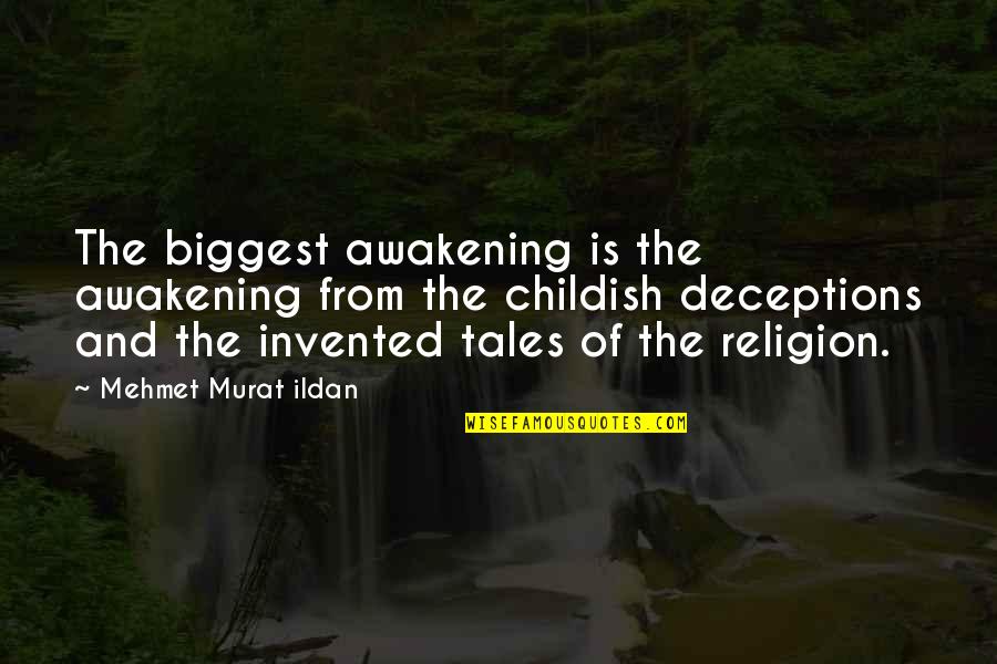 Diet And Exercise Inspirational Quotes By Mehmet Murat Ildan: The biggest awakening is the awakening from the