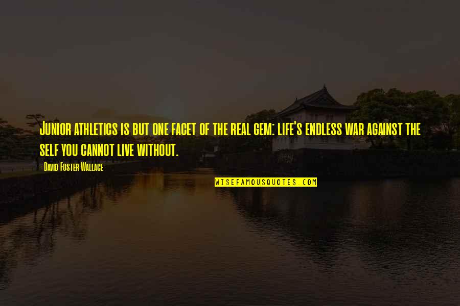 Diferenciadora Quotes By David Foster Wallace: Junior athletics is but one facet of the Diferenciadora Quotes By David Foster Wallace: Junior athletics is but one facet of the