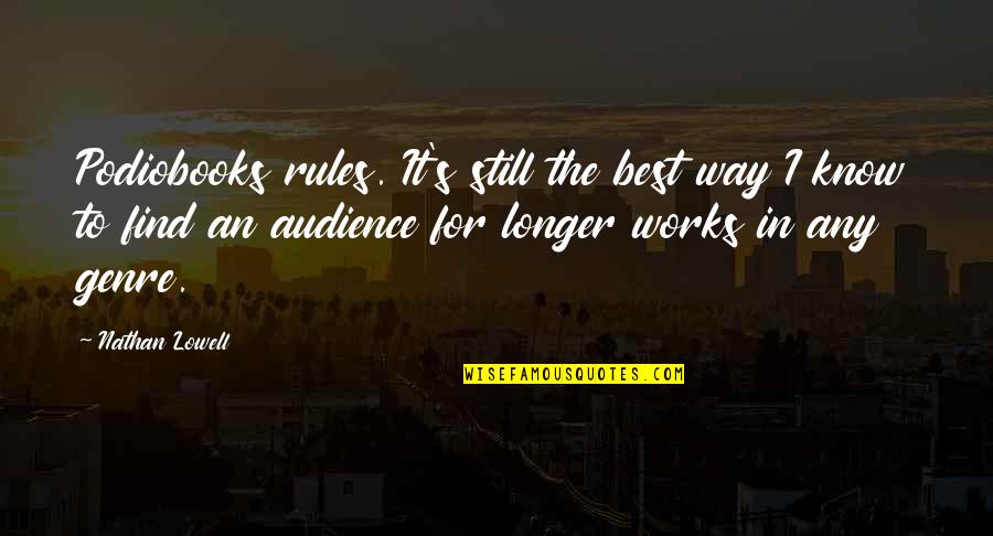 Difference Between Orders And Quotes By Nathan Lowell: Podiobooks rules. It's still the best way I