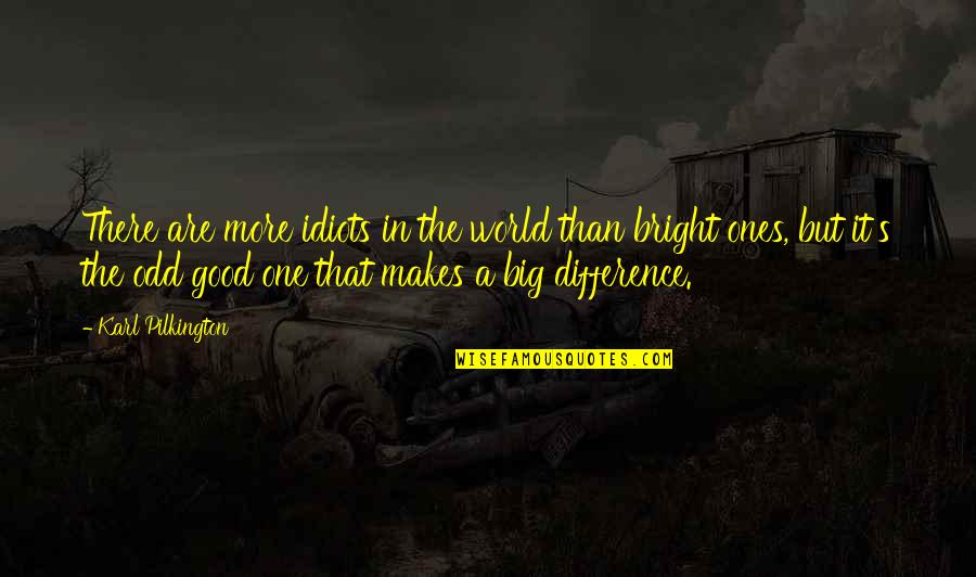 Difference In The World Quotes By Karl Pilkington: There are more idiots in the world than