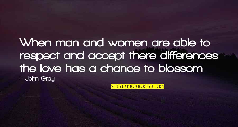 Differences And Love Quotes By John Gray: When man and women are able to respect