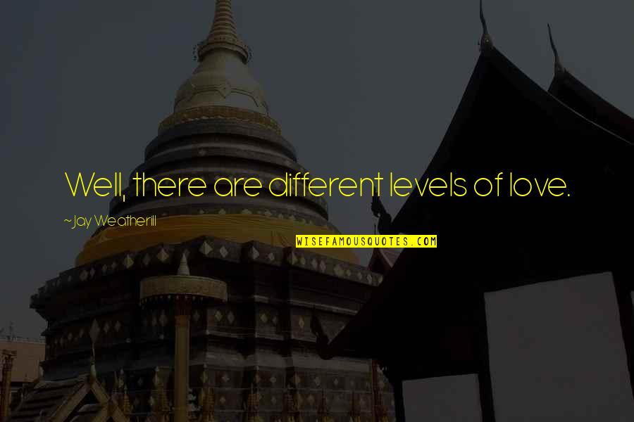 Different Levels Quotes By Jay Weatherill: Well, there are different levels of love.