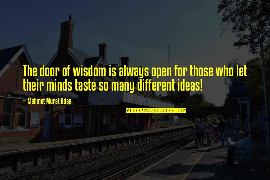 Different Taste Quotes By Mehmet Murat Ildan: The door of wisdom is always open for