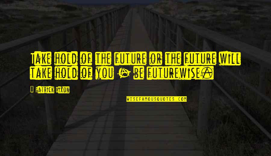 Different Vision Quotes By Patrick Dixon: Take hold of the future or the future