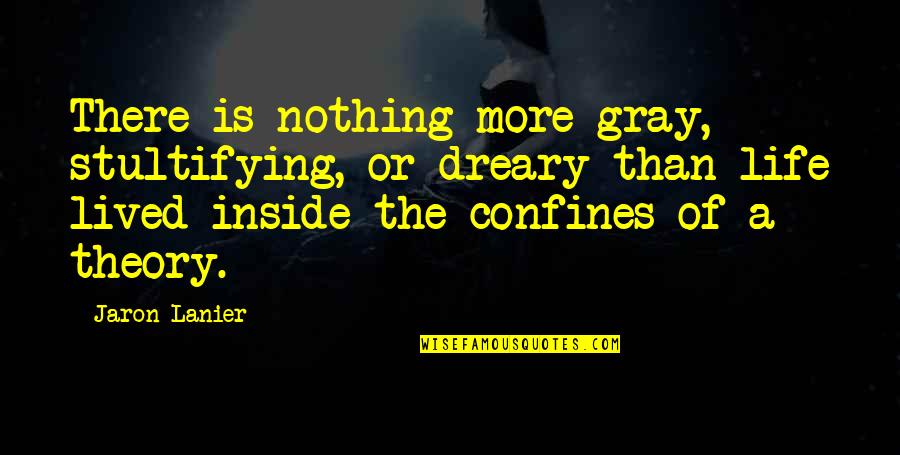 Differently Abled Quotes By Jaron Lanier: There is nothing more gray, stultifying, or dreary