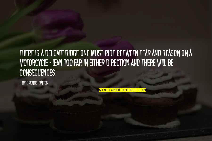 Differing Beliefs Quotes By Lily Brooks-Dalton: There is a delicate ridge one must ride