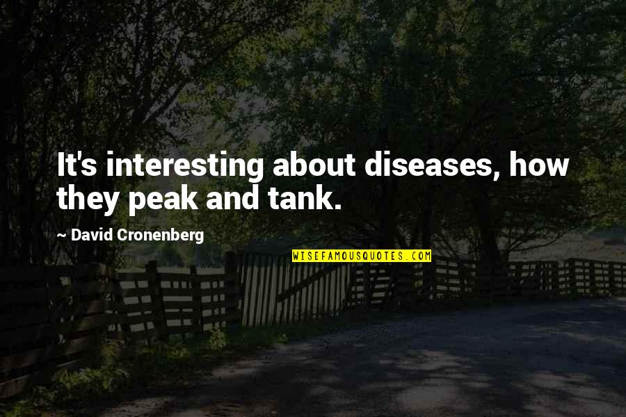 Difundir Sinonimo Quotes By David Cronenberg: It's interesting about diseases, how they peak and Difundir Sinonimo Quotes By David Cronenberg: It's interesting about diseases, how they peak and