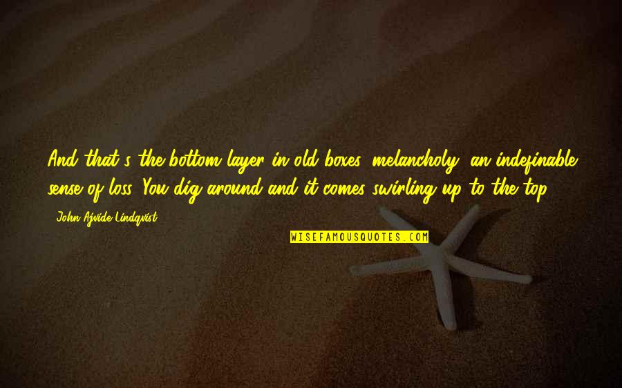 Dig It Quotes By John Ajvide Lindqvist: And that's the bottom layer in old boxes: Dig It Quotes By John Ajvide Lindqvist: And that's the bottom layer in old boxes: