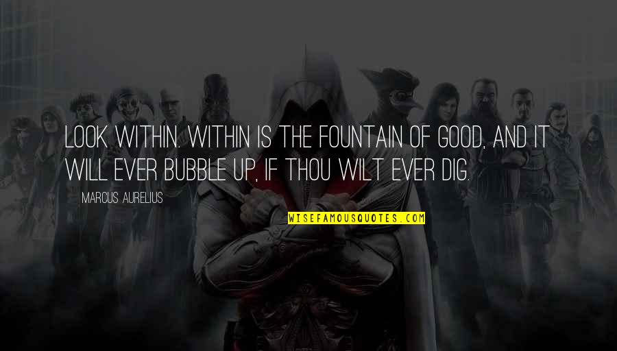 Dig It Quotes By Marcus Aurelius: Look within. Within is the fountain of good, Dig It Quotes By Marcus Aurelius: Look within. Within is the fountain of good,